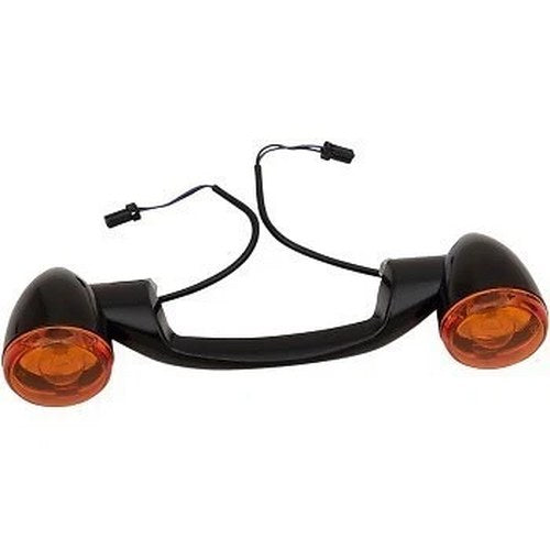 Drag Specialties 2020-1721 Black Bullet Style Rear Turn Signal Kit 91-21 Touring