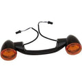 Drag Specialties 2020-1721 Black Bullet Style Rear Turn Signal Kit 91-21 Touring