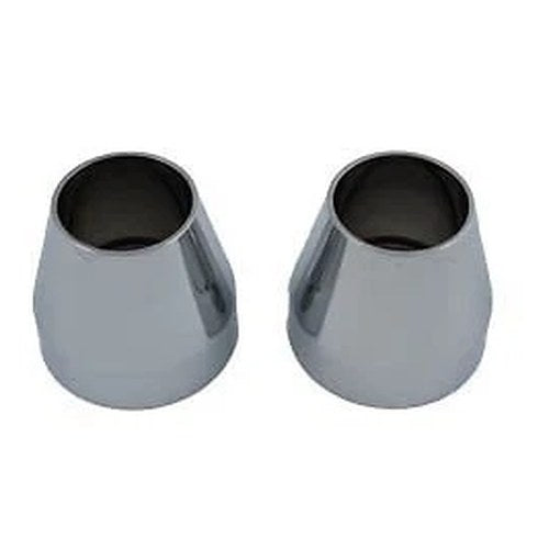 V-Twin 24-0937 Fork Dust Shield Chrome Billet Alloy for Custom 41mm Use
