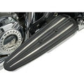 Ciro 6R004 Floorboard Inserts - Black w/ Stainless Steel Accents - Indian