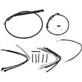 Burly Brand B30-1254 Complete Black Vinyl Handlebar Cable/Line Kit for ApeHanger