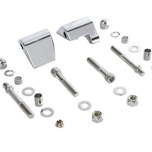 V-Twin 34-9158 Chrome Mirror Mount Block for Large Stem 96-07 Harley