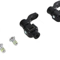 V-Twin 27-0209 360° Adjustable Passenger Footpeg Mount Kit Black