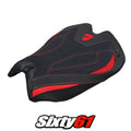 Ducati Panigale V4 2026 Seat Cover Tappezzeria Ultragrip Black Red Ducati Logo