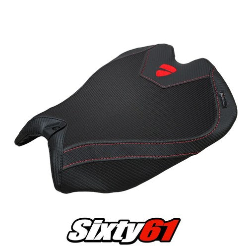 Ducati Panigale V4 2025 2026 Seat Cover Tappezzeria Black Ducati Logo