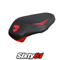 Ducati Panigale V4 2026 Passenger Seat Cover Tappezzeria Ultragrip Black Red