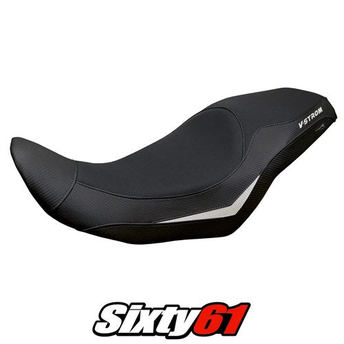 Suzuki V-Strom 800 DE SE 2023 2024 2025 Seat Cover Tappezzeria Black White