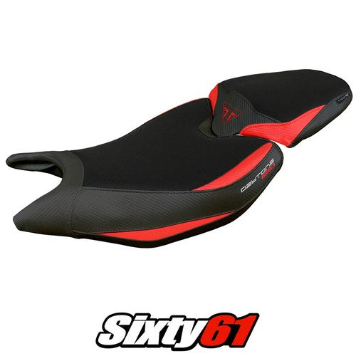 Triumph Daytona 660 2024 2025 Seat Cover Tappezzeria Red Black