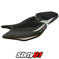 Triumph Daytona 660 2024 2025 Seat Cover Tappezzeria Ultragrip Silver Black