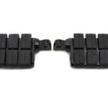 V-Twin 27-1059 Black Iso Dually Foot Pegs for Male Mount Harley Application