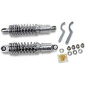 Chrome 11" Premium Ride-Height Adjustable Shocks for Harley Sportster 86-03