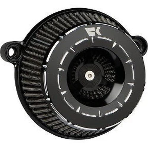 Khrome Werks 250210 Black Tracer Instigator Air Cleaner for Early Twin Cam