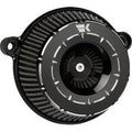Khrome Werks 250210 Black Tracer Instigator Air Cleaner for Early Twin Cam