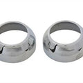 V-Twin 24-9939 39mm Fork Boot Cover Set Chrome