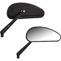 Arlen Ness 510-026 Black Downdraft Forged Pair of Mirrors for Harley