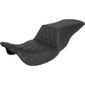 Saddlemen 808-07B-195 Black Lattice Stitch Step-Up Seat for 08-22 Touring