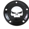 V-Twin 42-1199 Matte Black Skull Timer Points Ignition Cover for Twin Cam