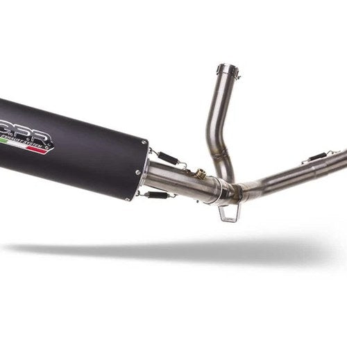 Suzuki V-Strom Dl 650 2004-2011 Exhaust Gpr Mid-Line Furore Nero