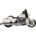 Bassani 4" Dnt Straight Can Mufflers Chrome w/ Black End Cap for M8 Touring