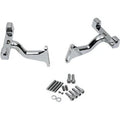 Drag Chrome Raised Passenger Floorboard Mounts for Harley Touring 93-20