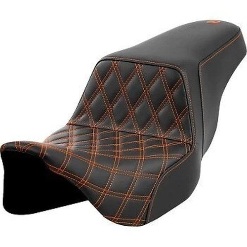 Saddlemen 808-07B-17203 Step-Up Seat Orange Front Lattice Stitch 08-23 Touring