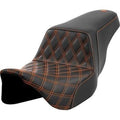 Saddlemen 808-07B-17203 Step-Up Seat Orange Front Lattice Stitch 08-23 Touring