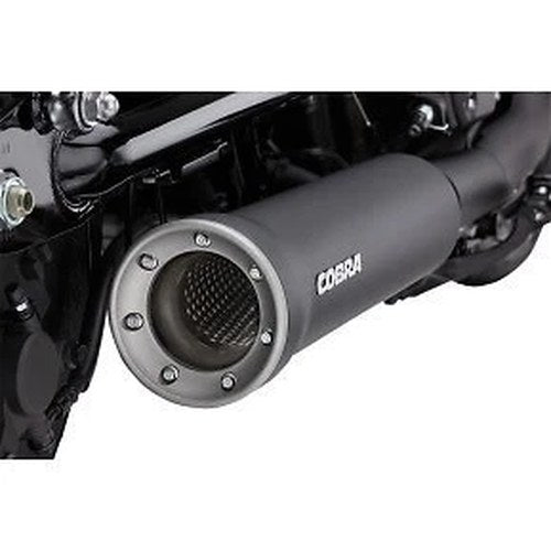 Cobra 2527B 4" Slip-on Muffler-Black for 13-17 Yamaha XV 950 Bolt