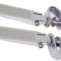 V-Factor 24004 Chrome Engine Guard Highway Foot Pegs & U-Clamp for Touring