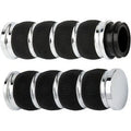 Arlen Ness 07-312 Fusion Chrome Ring Leader Hand Grips for Harley Cable Op