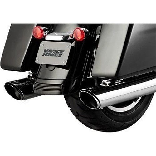 Vance & Hines 16672 Chrome 4" Round Twin Slash Slip-On Mufflers 17-23 Touring