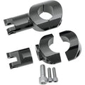 Drag Specialties 1620-0673 Black Big Buffalo 1-1/2" Guard Foot Peg Mounts