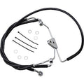 Drag Specialties 1741-2511 +6" Extended Length Black Vinyl Brake Line Kit