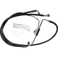 Drag Specialties 1741-2512 Extended Length Black Vinyl Brake Line Kit +8"