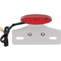 Drag Specialties 2010-0387 Mini Led Cat Eye Taillight with License Plate Mount