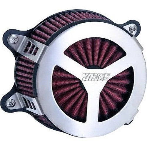 Vance & Hines 71454 Brushed Stainless Radiant Iii Air Cleaner for M8 Touring