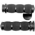 Avon AIR-90-AN-B-FL Black 3-Ring Air Cushioned Grips Throttle Boss for Tbw