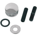 Drag Specialties DS-902134 Seat Mounting Knob- Chrome - Knurled