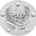 Drag Specialties 0940-0841 Chrome Live to Ride Timer Points Cover for Twin Cam