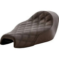 Saddlemen Brown Renegade Lattice Stitch Solo Seat 04-20 Sportster 4.5 Gal Tank