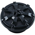 Kuryakyn 7384 Black Alley Cat Vented Right-Hand Thread Gas Cap for Harley 96-23