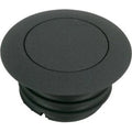 Drag Specialties 0703-0327 Wrinkle Black Pop-Up Gas Cap Left Hand Non-Vented
