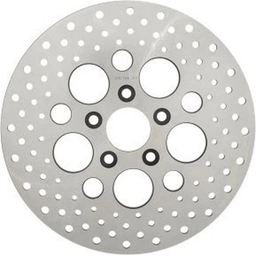Stainless Steel Drilled Rear Brake Rotor for 81-91 Softail & 79-91 Sportster