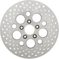 Stainless Steel Drilled Rear Brake Rotor for 81-91 Softail & 79-91 Sportster