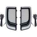 Kuryakyn 5064 Black Tracer LED Fairing Lower Grilles - Run & Turn White & Amber