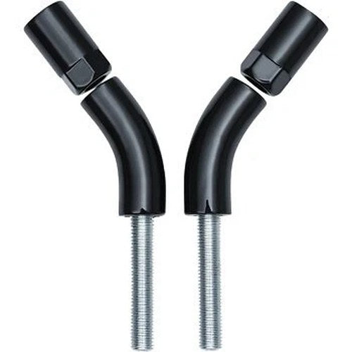 Kuryakyn 1216 Black Mirror Stem Extenders for Harley Motorcycles