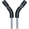 Kuryakyn 1216 Black Mirror Stem Extenders for Harley Motorcycles