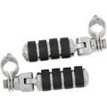 Kuryakyn 8033 Chrome Large Iso Foot Pegs with 1-1/4" Engine Guard Mounts