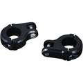 Kuryakyn 7616 Black 1-1/4" Highway Bar Foot Peg Clamps for Harley Male Mount