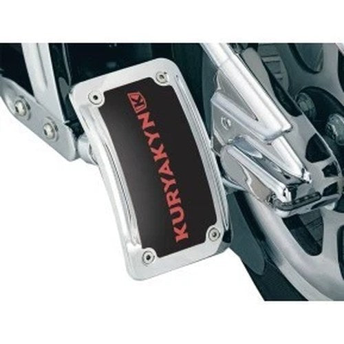 Kuryakyn 9251 Chrome Vertical Curved Side-Mount License Plate Holder