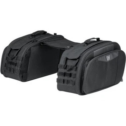 Kuryakyn 5209 Momentum Outrider Throw-Over Saddlebags for Motorcycle Use